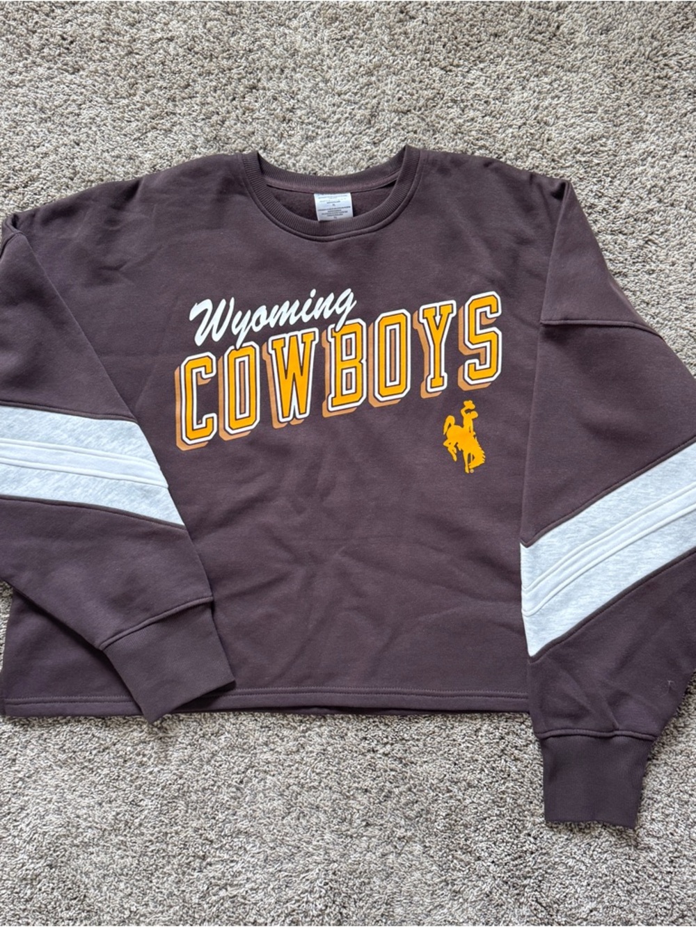 Hanes Wyoming Cowboys crewneck